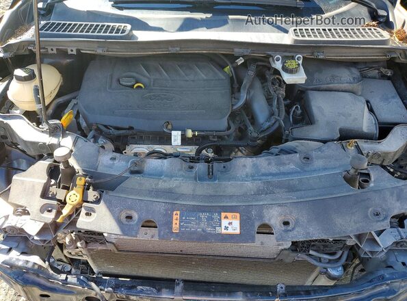 1FMCU9HD4JUD40769 2018 FORD ESCAPE Black ძრავის განყოფილების ხედი