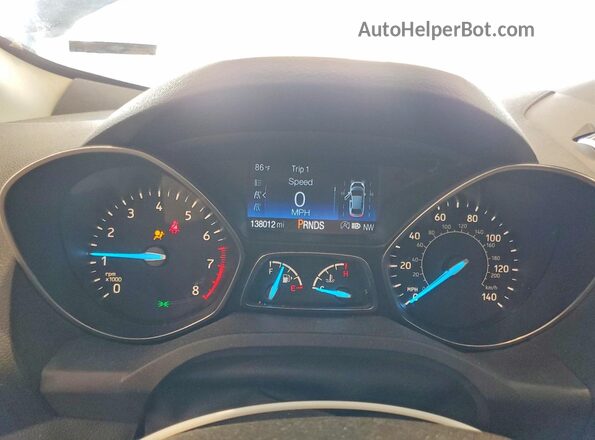 1FMCU9HD4KUA54258 2019 FORD ESCAPE Blue Սարքավորումների վահանակի տեսք