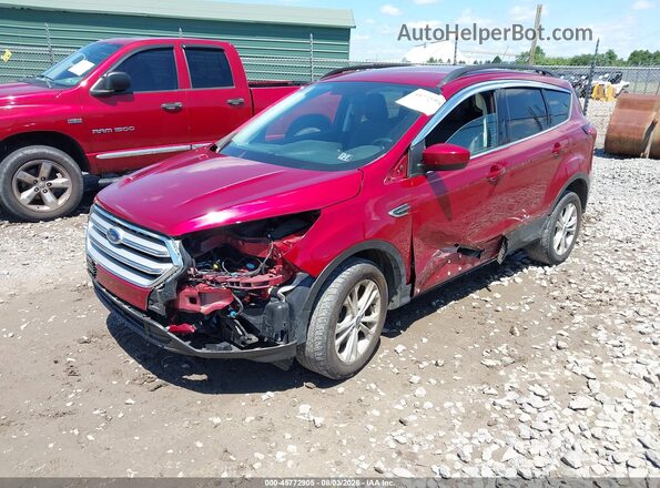 1FMCU9HD4KUB76439 2019 FORD ESCAPE Red წინა მარცხენა ხედი სამი მეოთხედიდან