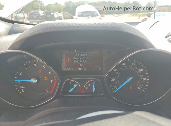 1FMCU9HD5JUC27915 2018 FORD ESCAPE White Instrument cluster view