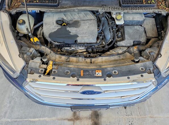 1FMCU9HD5JUC59635 2018 FORD ESCAPE Синий Вид задней части салона