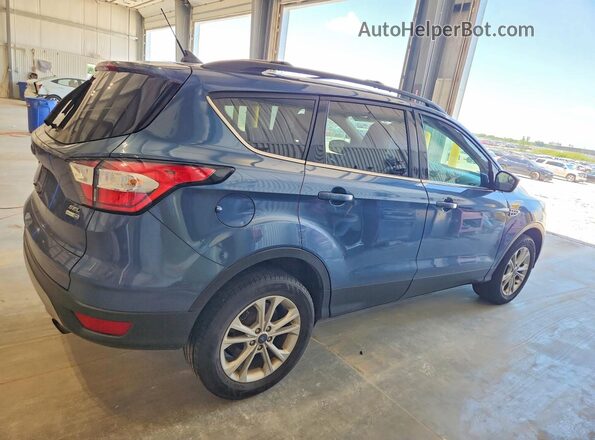 1FMCU9HD5JUC59635 2018 FORD ESCAPE Синий Задняя правая четверть
