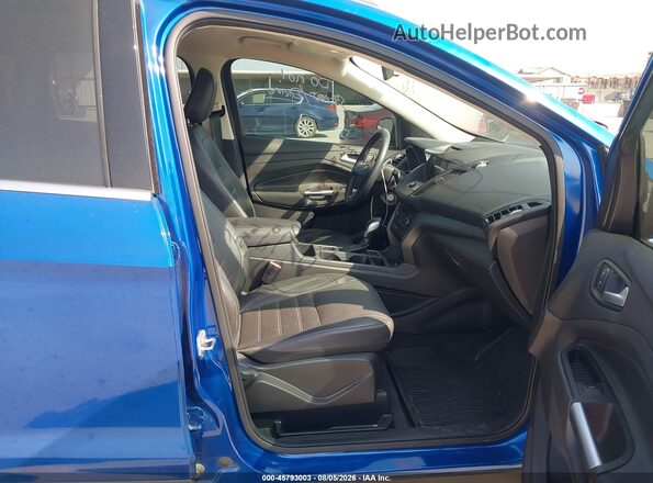 1FMCU9HD6JUB86680 2018 FORD ESCAPE Blue წინა სალონის ხედი