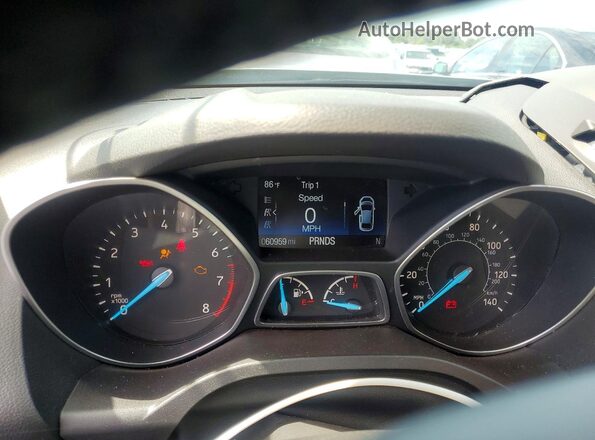 1FMCU9HD6JUC45288 2018 FORD ESCAPE Silver Widok zestawu wskaźników