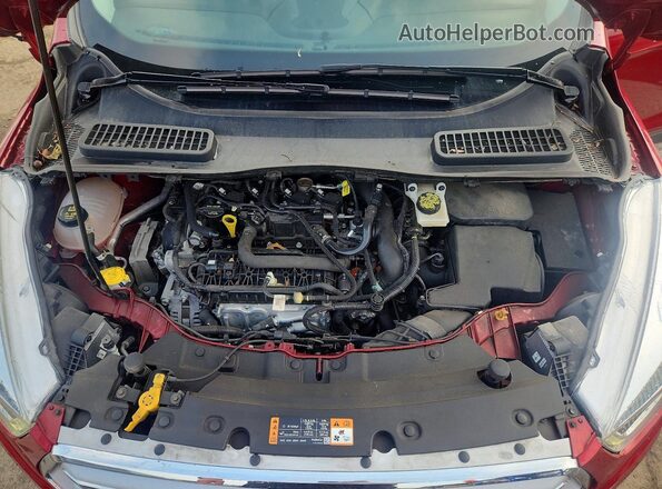 1FMCU9HD6KUC51464 2019 FORD ESCAPE Red Вид підкапотного простору