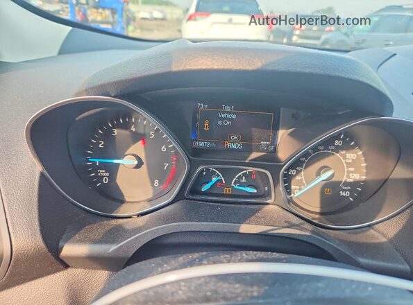 1FMCU9HD6KUC51464 2019 FORD ESCAPE Red Вид щитка приладів