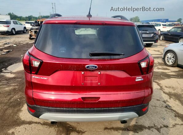 1FMCU9HD6KUC51464 2019 FORD ESCAPE Red Вид ззаду