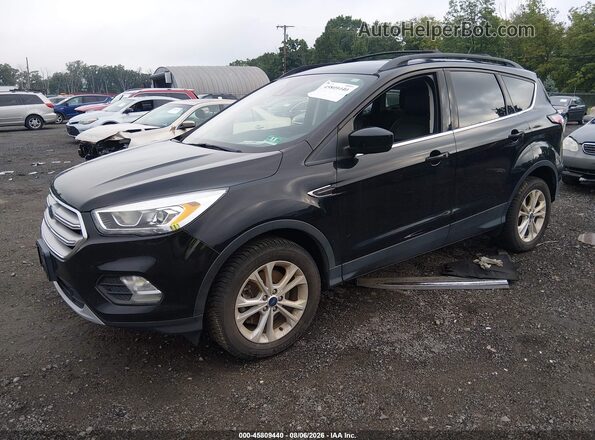 1FMCU9HD7JUB34040 2018 FORD ESCAPE Black Przód lewy