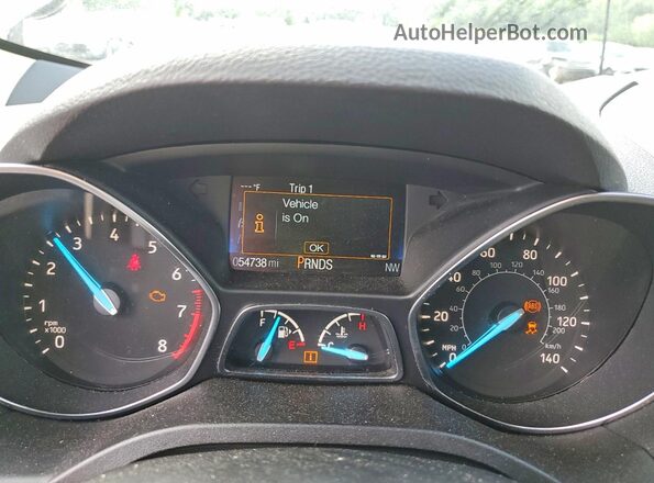 1FMCU9HD7JUC16236 2018 FORD ESCAPE Black Widok zestawu wskaźników