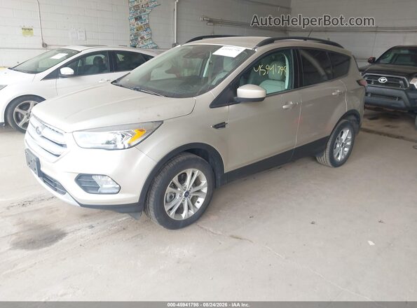 1FMCU9HD7JUC78090 2018 FORD ESCAPE Tan წინა მარცხენა ხედი სამი მეოთხედიდან
