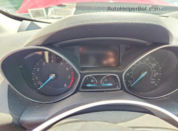 1FMCU9HD7JUD42225 2018 FORD ESCAPE Red ხელსაწყოთა პანელის ხედი