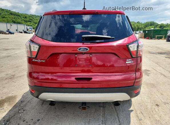 1FMCU9HD7JUD42225 2018 FORD ESCAPE Red უკანა ხედი