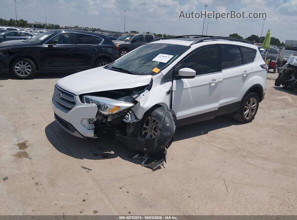 1FMCU9HD8JUB55348 2018 FORD ESCAPE White Առջևի ձախ երեք քառորդ տեսարան