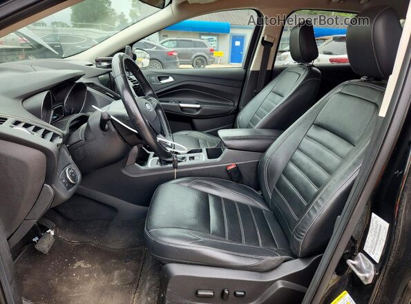 1FMCU9HD8JUB86714 2018 FORD ESCAPE Black Front interior view