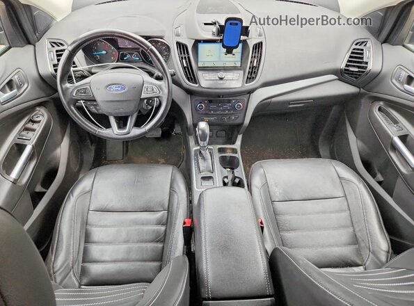 1FMCU9HD8JUB86714 2018 FORD ESCAPE Black Dashboard view