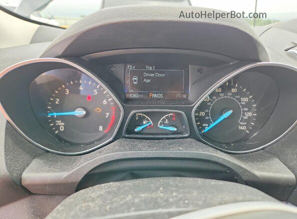 1FMCU9HD8JUB86714 2018 FORD ESCAPE Black Instrument cluster view