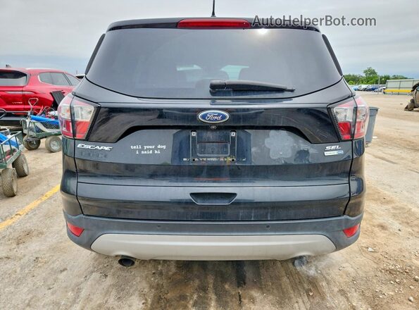 1FMCU9HD8JUB86714 2018 FORD ESCAPE Black Rear view