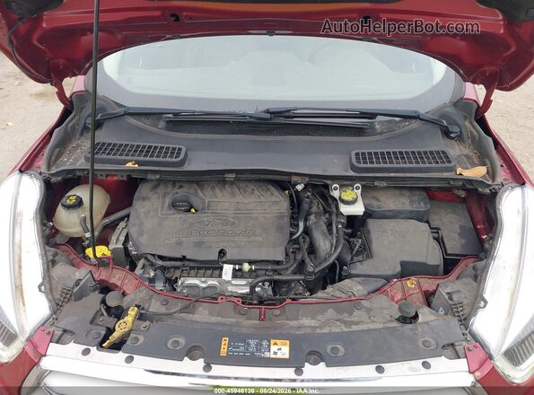 1FMCU9HD8JUD30889 2018 FORD ESCAPE Red უკანა ხედი