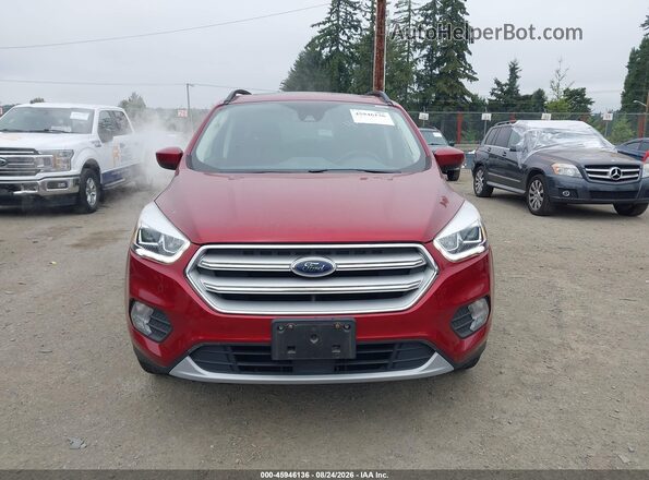 1FMCU9HD8JUD30889 2018 FORD ESCAPE Red ხელსაწყოთა პანელის ხედი