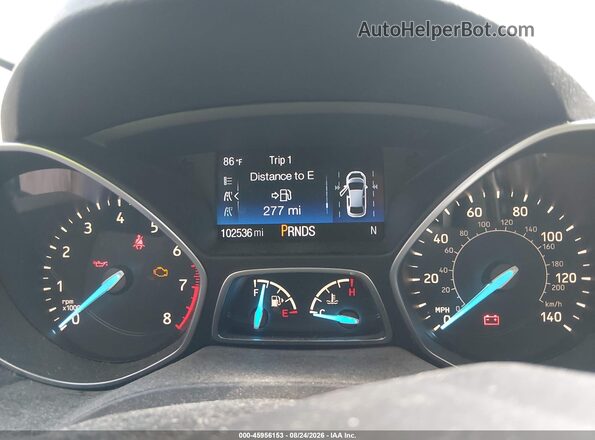 1FMCU9HD8JUD34957 2018 FORD ESCAPE Blue Rear seats view