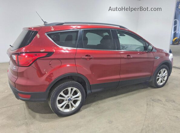 1FMCU9HD8KUB24943 2019 FORD ESCAPE Бордовый Задняя правая четверть