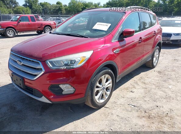 1FMCU9HD9JUB06403 2018 FORD ESCAPE Red წინა მარცხენა ხედი სამი მეოთხედიდან