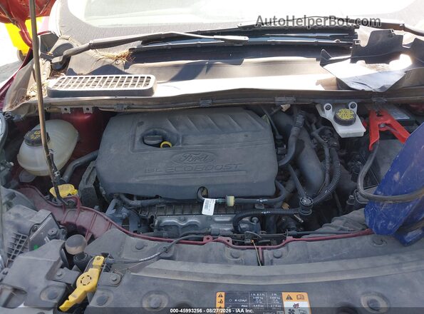 1FMCU9HD9JUB06403 2018 FORD ESCAPE Red უკანა ხედი