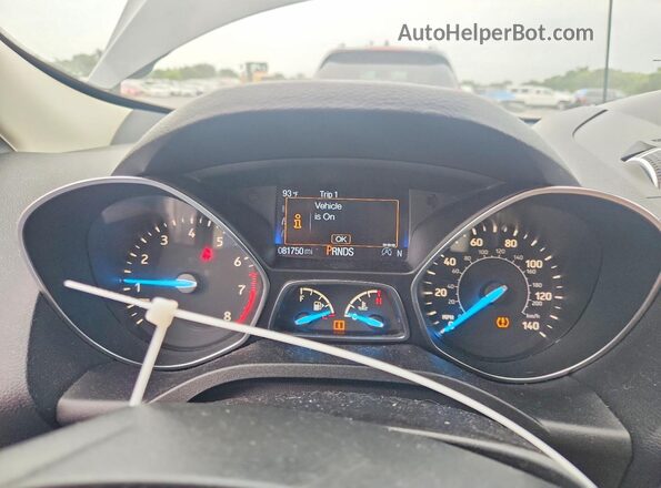 1FMCU9HD9JUD36278 2018 FORD ESCAPE Black Instrument cluster view