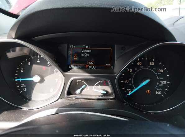 1FMCU9HD9KUB21632 2019 FORD ESCAPE Red Widok tylnych siedzeń