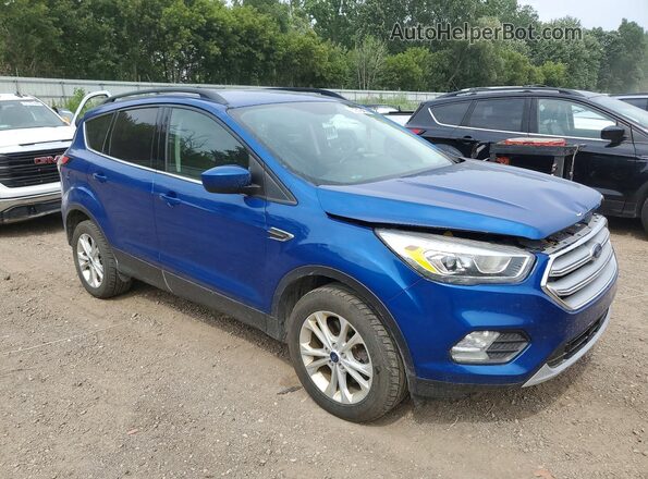 1FMCU9HDXJUD03709 2018 FORD ESCAPE Blue წინა მარჯვენა