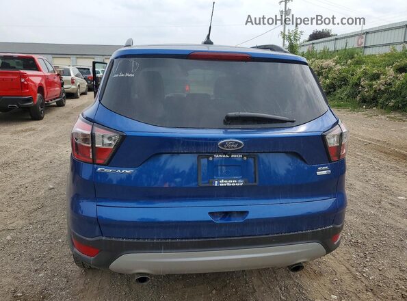 1FMCU9HDXJUD03709 2018 FORD ESCAPE Blue უკანა ხედი