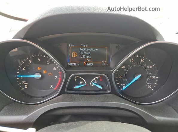 1FMCU9HDXJUD03709 2018 FORD ESCAPE Blue ხელსაწყოთა პანელის ხედი