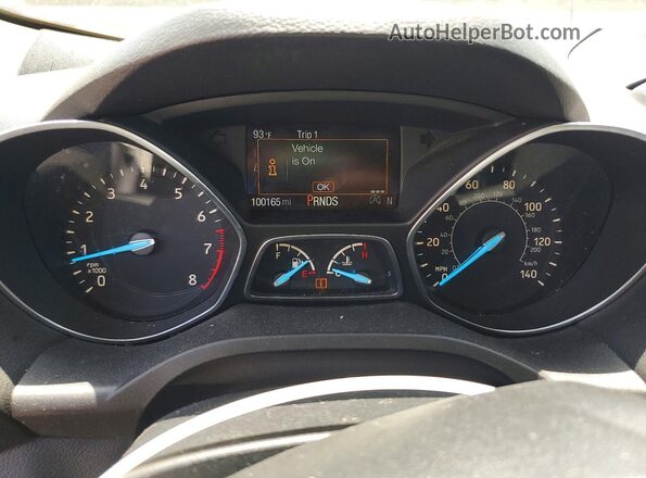 1FMCU9HDXJUD33728 2018 FORD ESCAPE Gray Вид щитка приладів