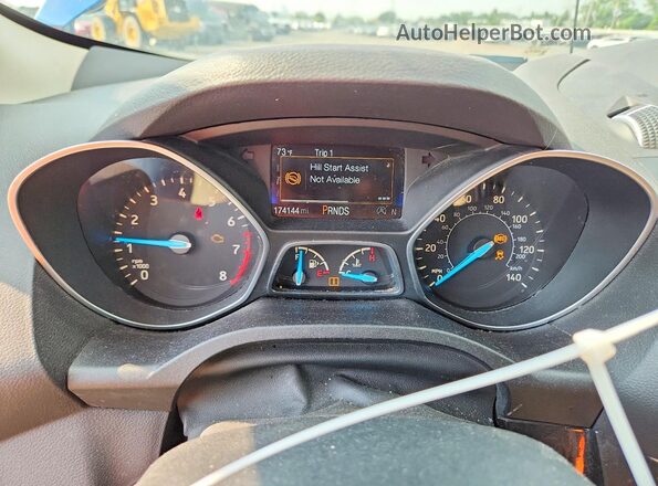 1FMCU9J90HUA81682 2017 FORD ESCAPE Blue Vista del cuadro de instrumentos