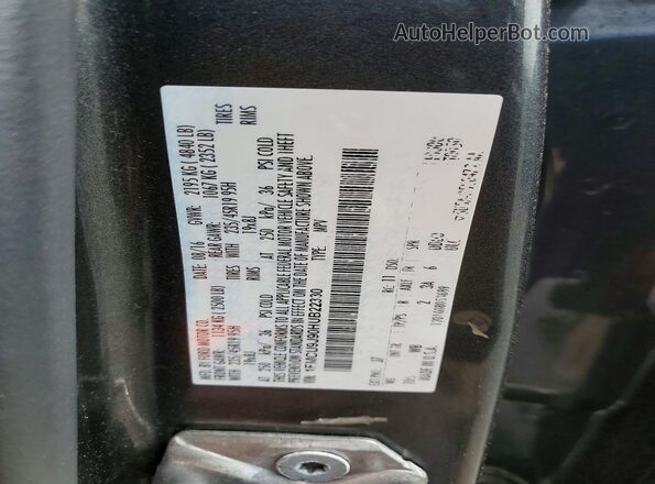 1FMCU9J90HUB22330 2017 FORD ESCAPE Gray Vista de la etiqueta del VIN