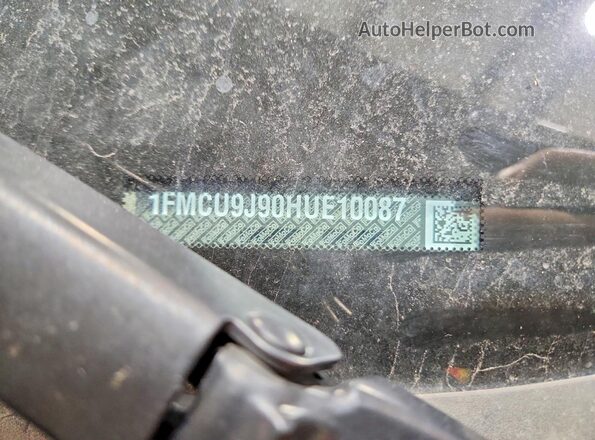 1FMCU9J90HUE10087 2017 FORD ESCAPE Tan VIN sticker view