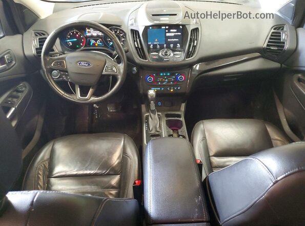 1FMCU9J90HUE34423 2017 FORD ESCAPE Black Widok deski rozdzielczej