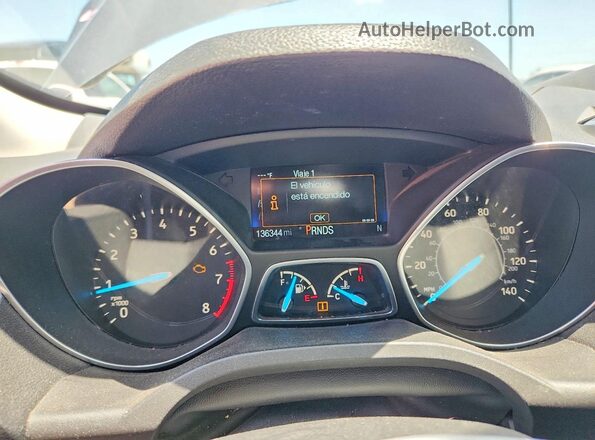 1FMCU9J90KUB11612 2019 FORD ESCAPE Черный Вид щитка приборов