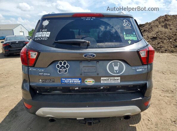 1FMCU9J90KUB53827 2019 FORD ESCAPE Gray Rear view