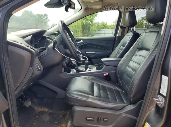 1FMCU9J90KUB53827 2019 FORD ESCAPE Gray Front interior view