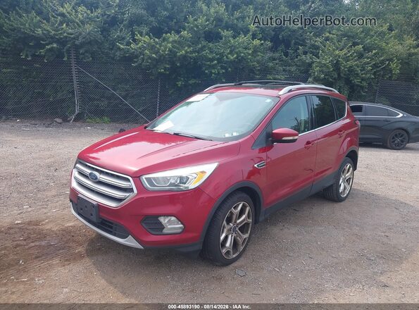 1FMCU9J91HUB84738 2017 FORD ESCAPE Красный Передняя левая четверть