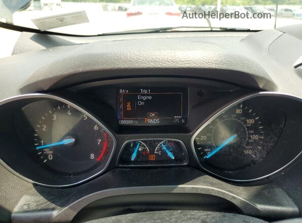 1FMCU9J91HUD37442 2017 FORD ESCAPE Black Вид щитка приладів