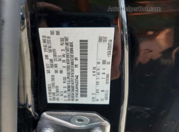1FMCU9J91HUD37442 2017 FORD ESCAPE Black Панорамний вид салону 360°