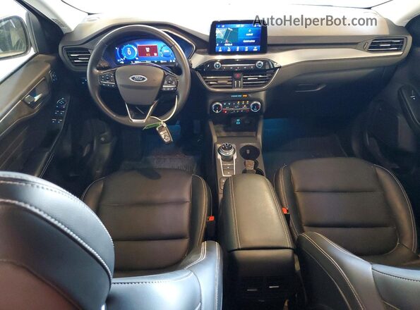 1FMCU9J91NUA33975 2022 FORD ESCAPE Белый Вид панели приборов