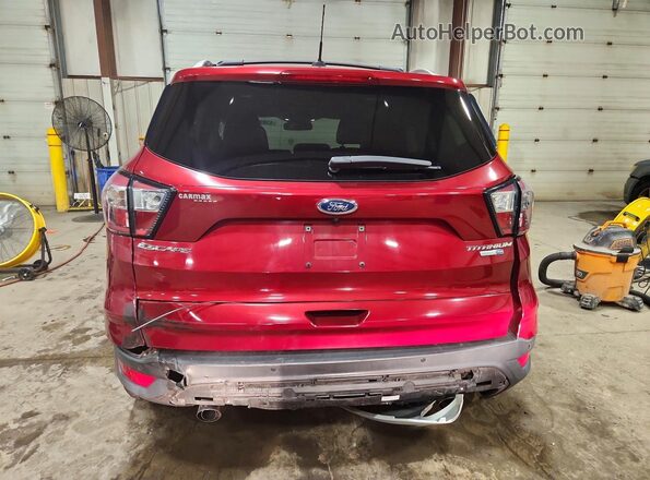 1FMCU9J92HUB91052 2017 FORD ESCAPE Красный Вид сзади