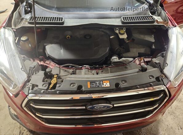 1FMCU9J92HUB91052 2017 FORD ESCAPE Красный Вид подкапотного пространства