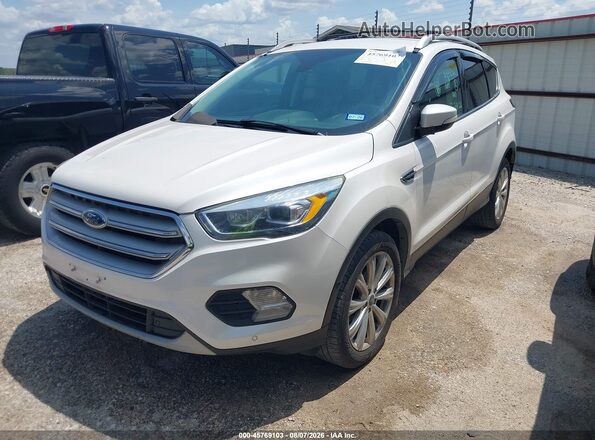 1FMCU9J92JUB44836 2018 FORD ESCAPE White Առջևի ձախ երեք քառորդ տեսարան