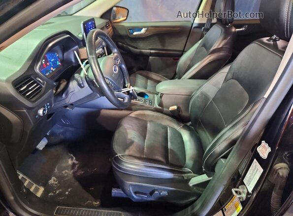 1FMCU9J92LUB15985 2020 FORD ESCAPE Black Widok wnętrza z przodu