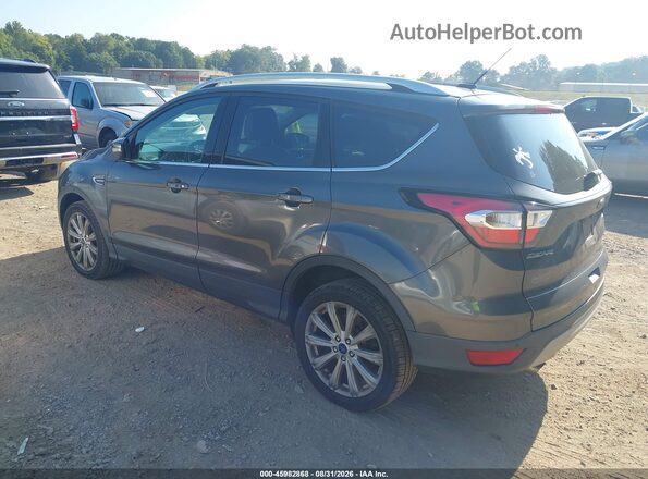 1FMCU9J93HUE18233 2017 FORD ESCAPE Gray Trasero izquierdo