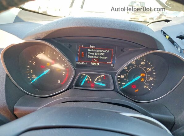 1FMCU9J94HUE62662 2017 FORD ESCAPE Желто-коричневый Вид щитка приборов
